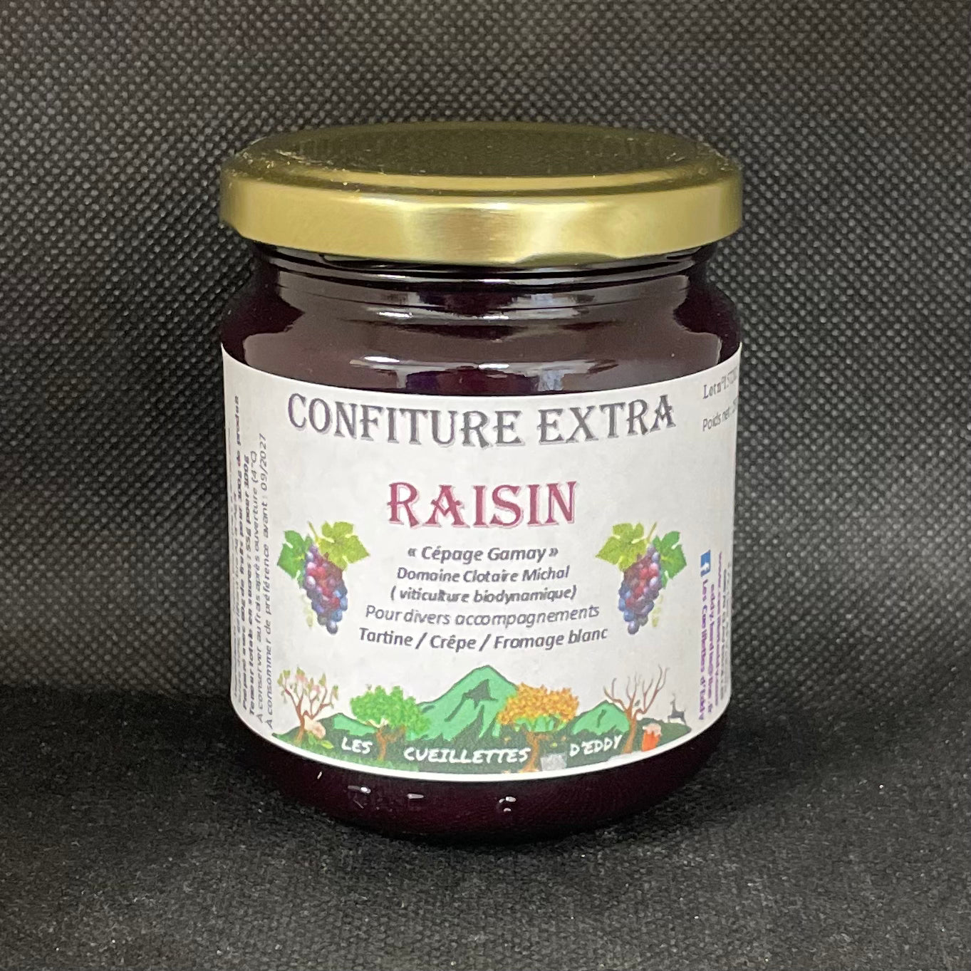 Épicerie Sucrée - Confiture Extra de Raisin - 250g