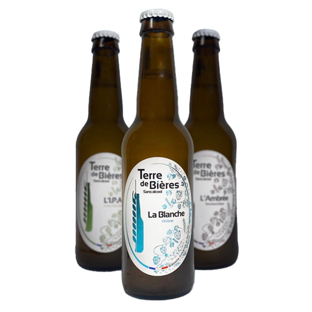 BOISSONS - BIÈRE ARTISANALE DÉSALCOOLISÉE - Lot de 3 x 33cl