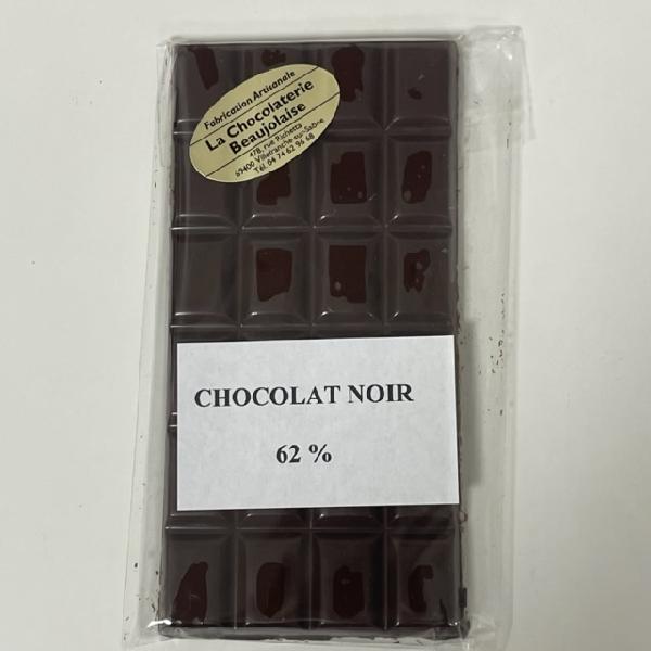 Chocolat - Tablette 100g - Noir 62%