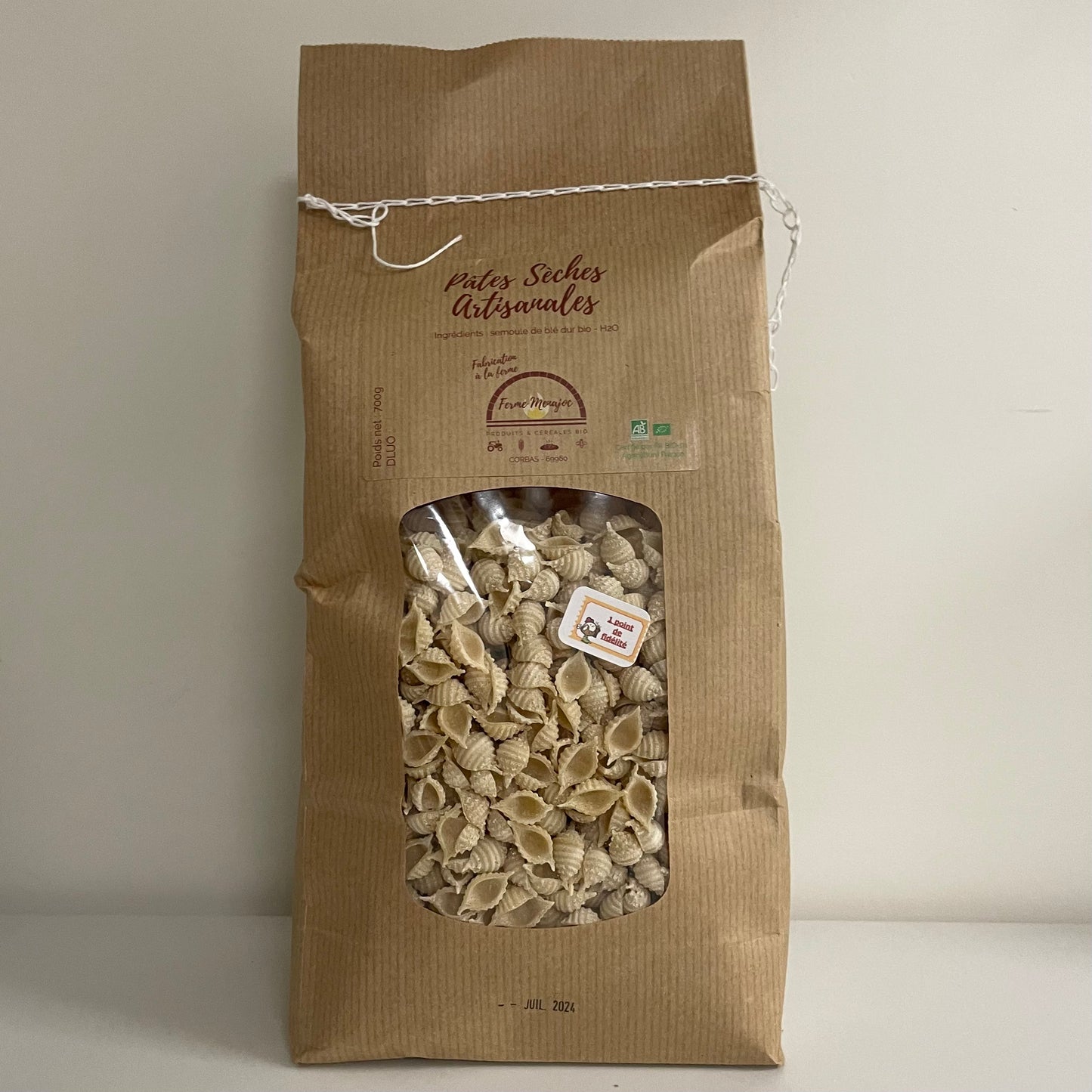 Pâtes sèches - Conchiglioni - Bios - 700g