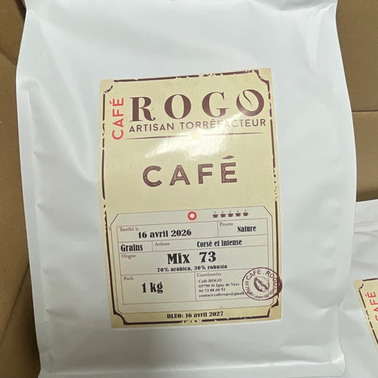 Café Mix73 - Grains - (70% arabica, 30% robusta) - 1kg