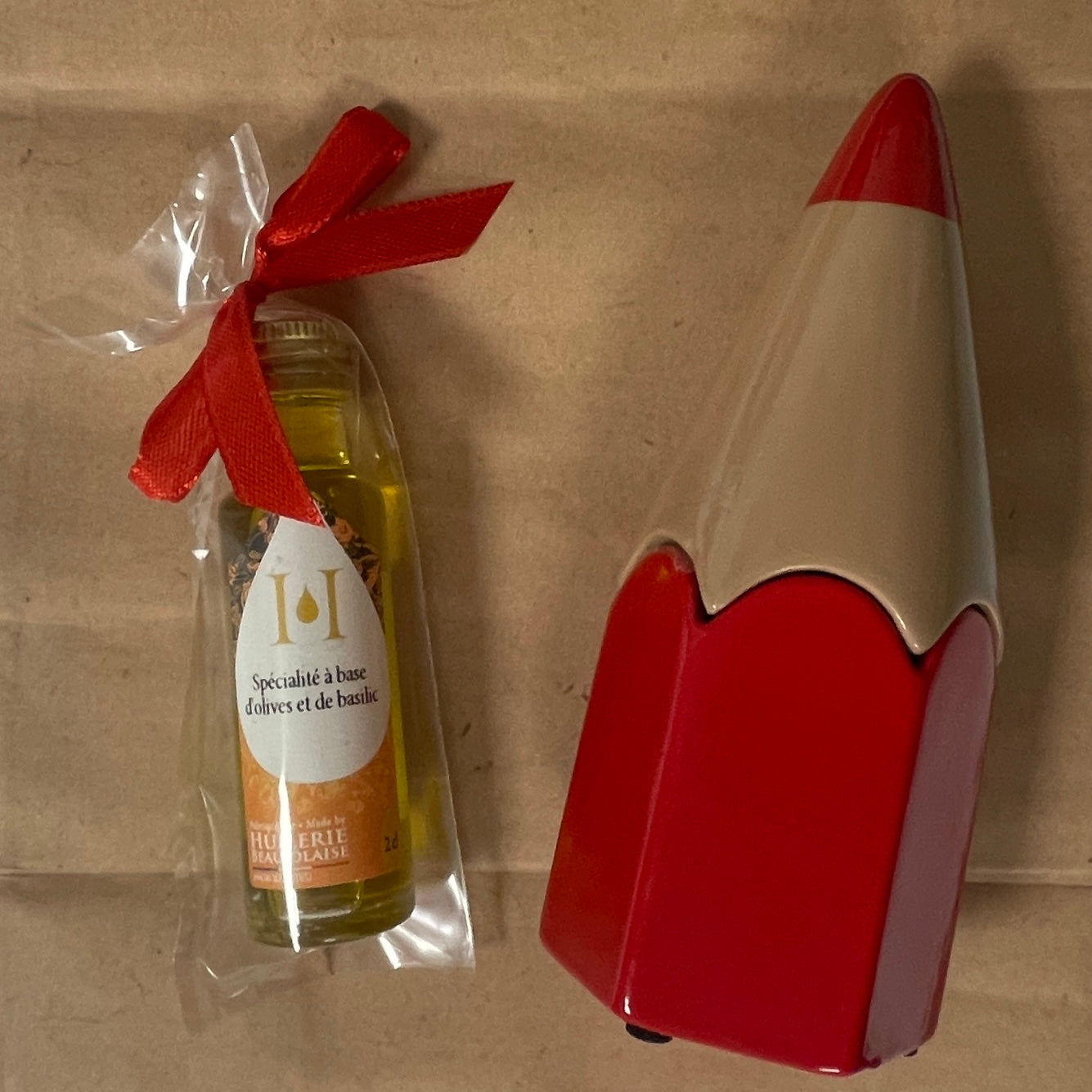 Crayon Céramique Cadeau - Huile Olive Basilic