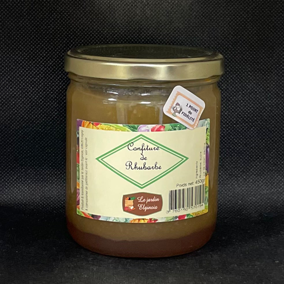 Conserves Fruits - Confiture de Rhubarbe - 450g