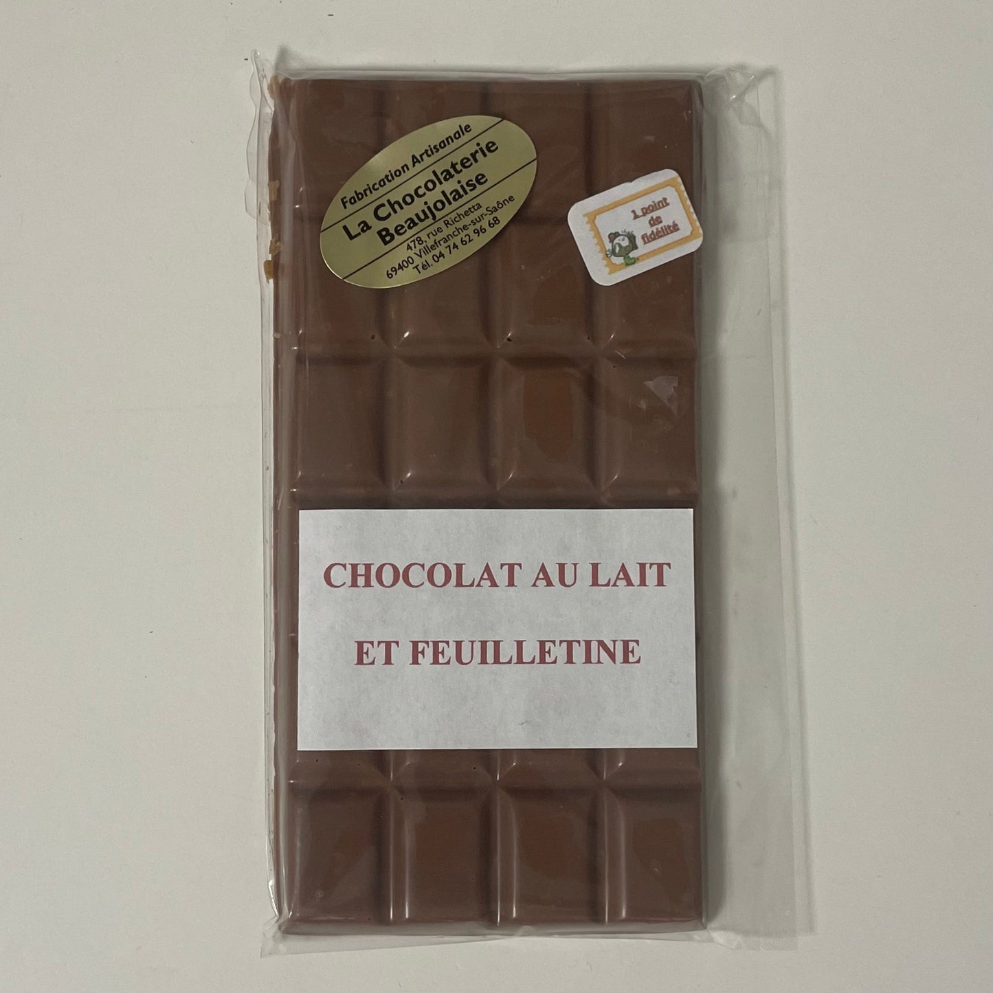 Chocolat - Tablette 100g - Noir + Feuilletine