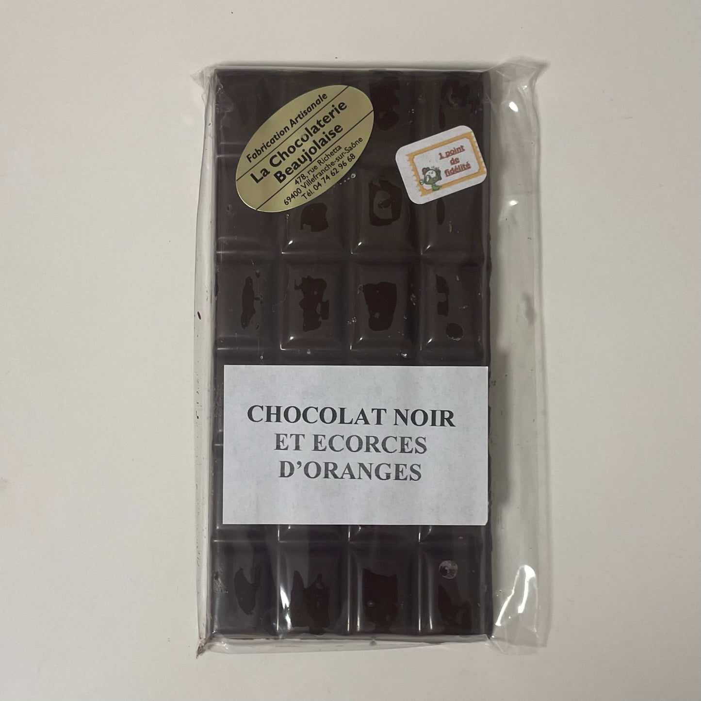 Chocolat - Tablette 100g - Noir + Écorces d’Orange
