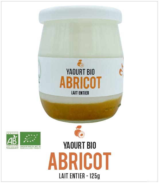 Yaourt au Lait Entier (vache) - Abricot - Bio - 125g