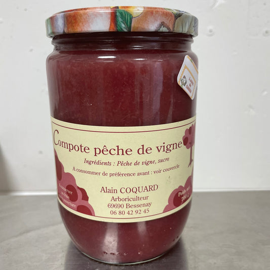 Conserves Fruits - Compote de Pomme - Pêche de Vigne - 700g