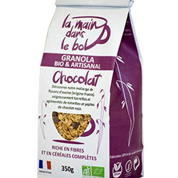 350g céréales granolas muesli chocolat La Main dans le Bol Anse