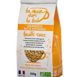 350g céréales granolas muesli fruits secs La Main dans le Bol Anse