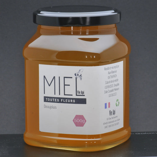 Miel - Toutes fleurs (Beaujolais ou Dombes) - 500g