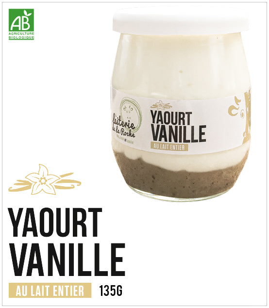 Yaourt au Lait Entier (vache) - Vanille - Bio - 125g